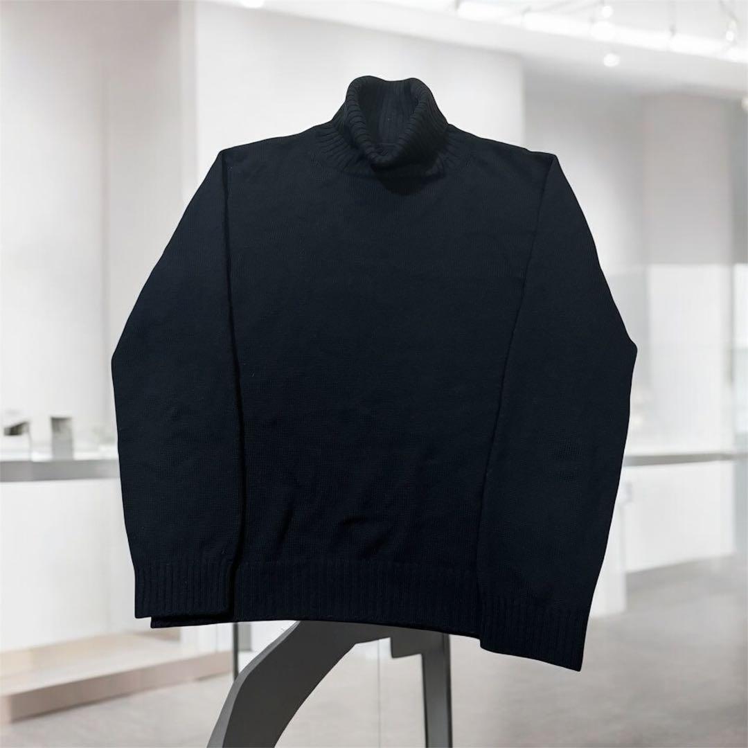 Rinascente リナシェンテ タートルネックセーター ミドルゲージ 黒 Rinascente（リナシェンテ） セーター ニット 「Rinascente