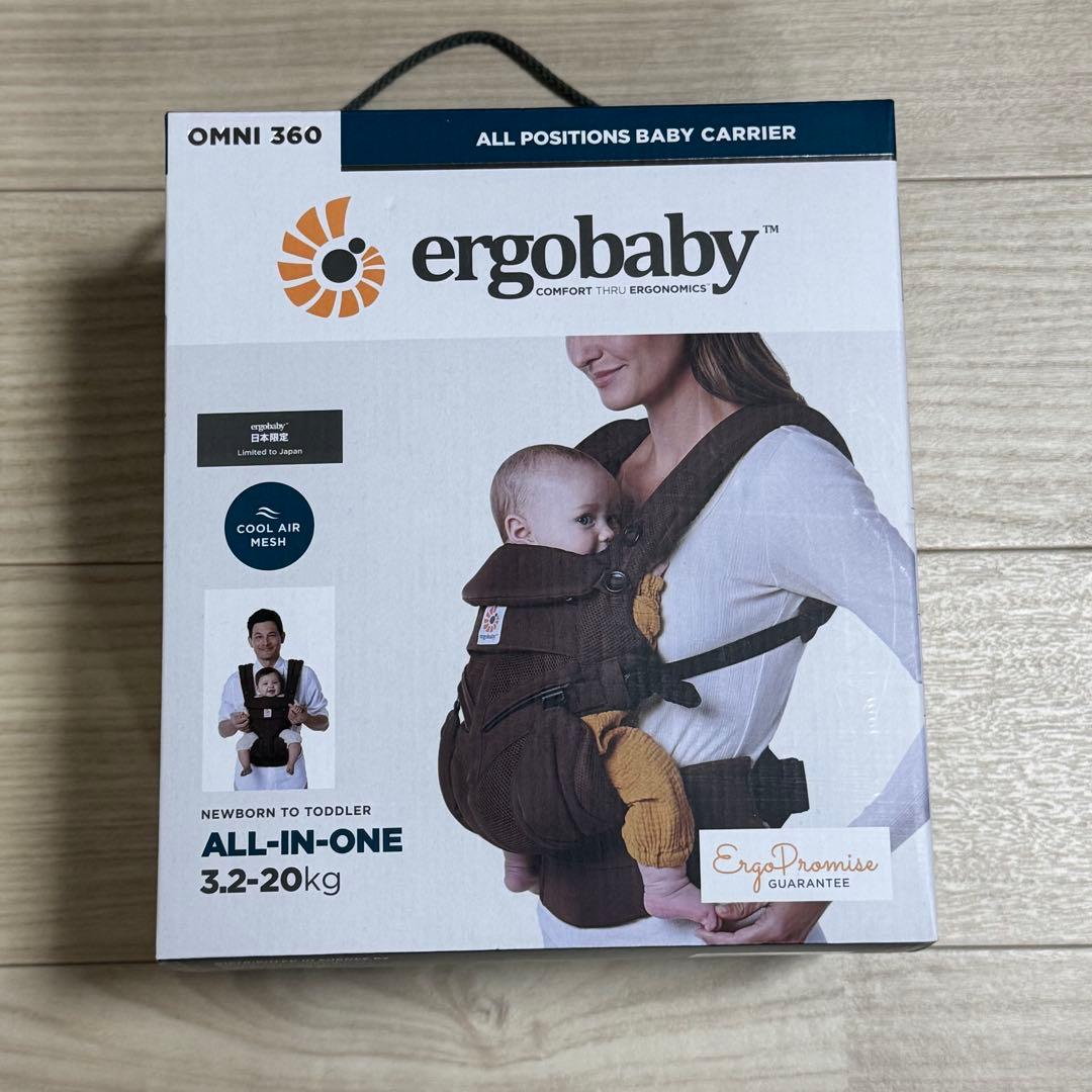 エルゴベビーOMNI 360クールエアメッシュ　ダークブラウン Ergobaby（エルゴベビー） OMNI360 クールエアー | 抱っこ紐(品番