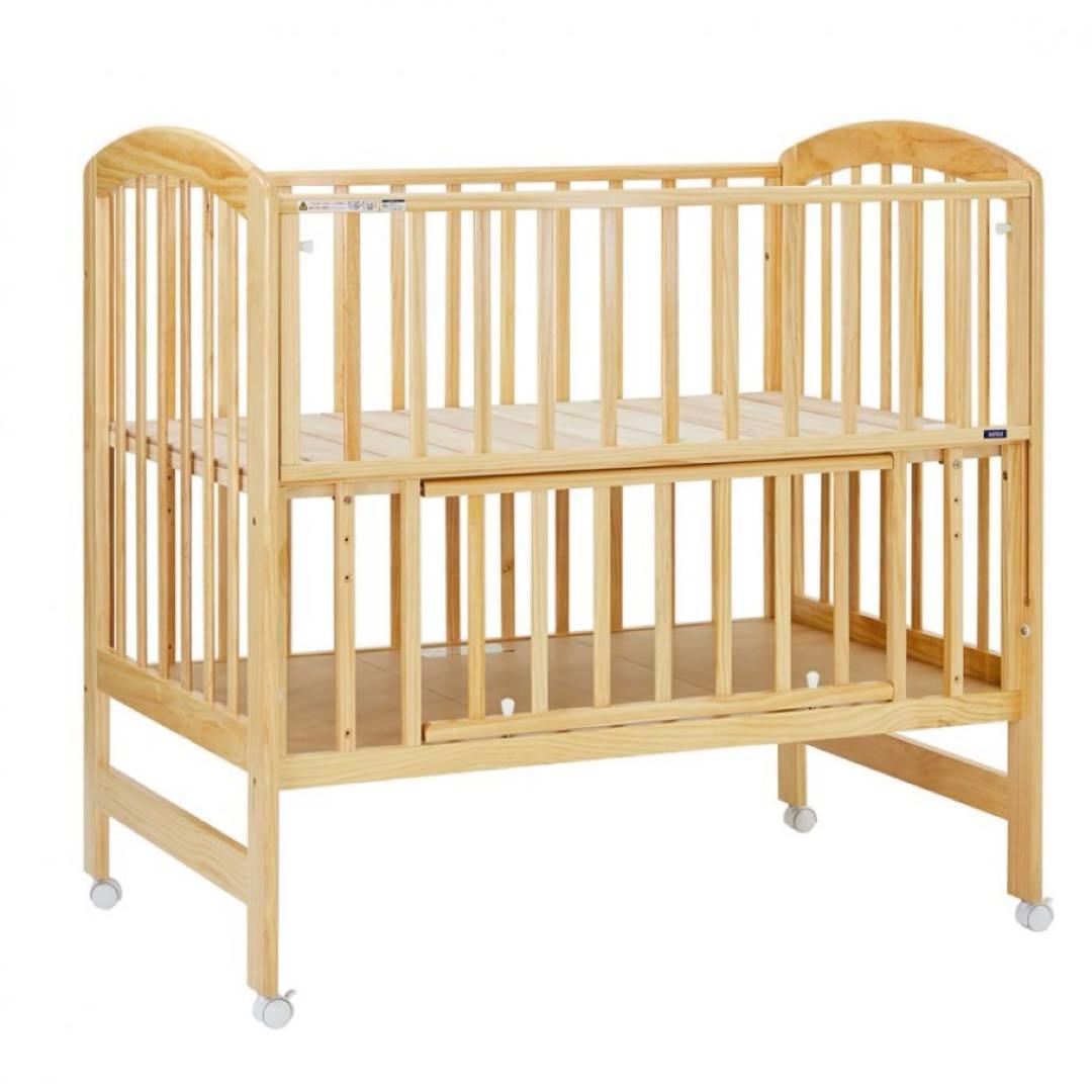 ハイポジションベビーベッド　アーチ　ナチュラル ハイポジションベビーベッドⅡ アーチ （ナチュラル）」について