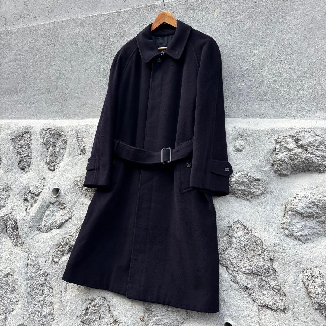 カシミヤ】 Burberry バーバリー ステンカラー コート 英国製 - メルカリ