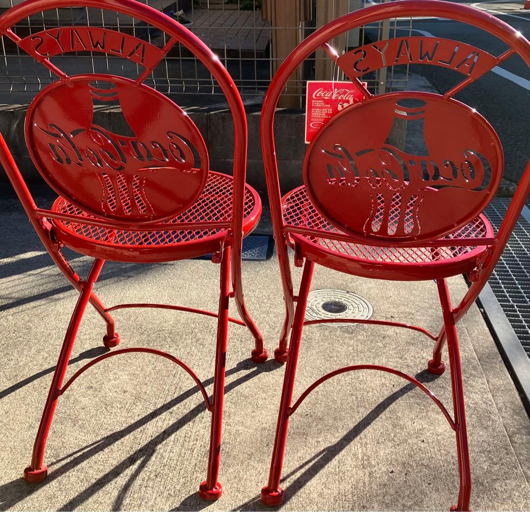 専用 Coca-Cola ビストロチェア 2脚 コカコーラ レトロ ビンテージ