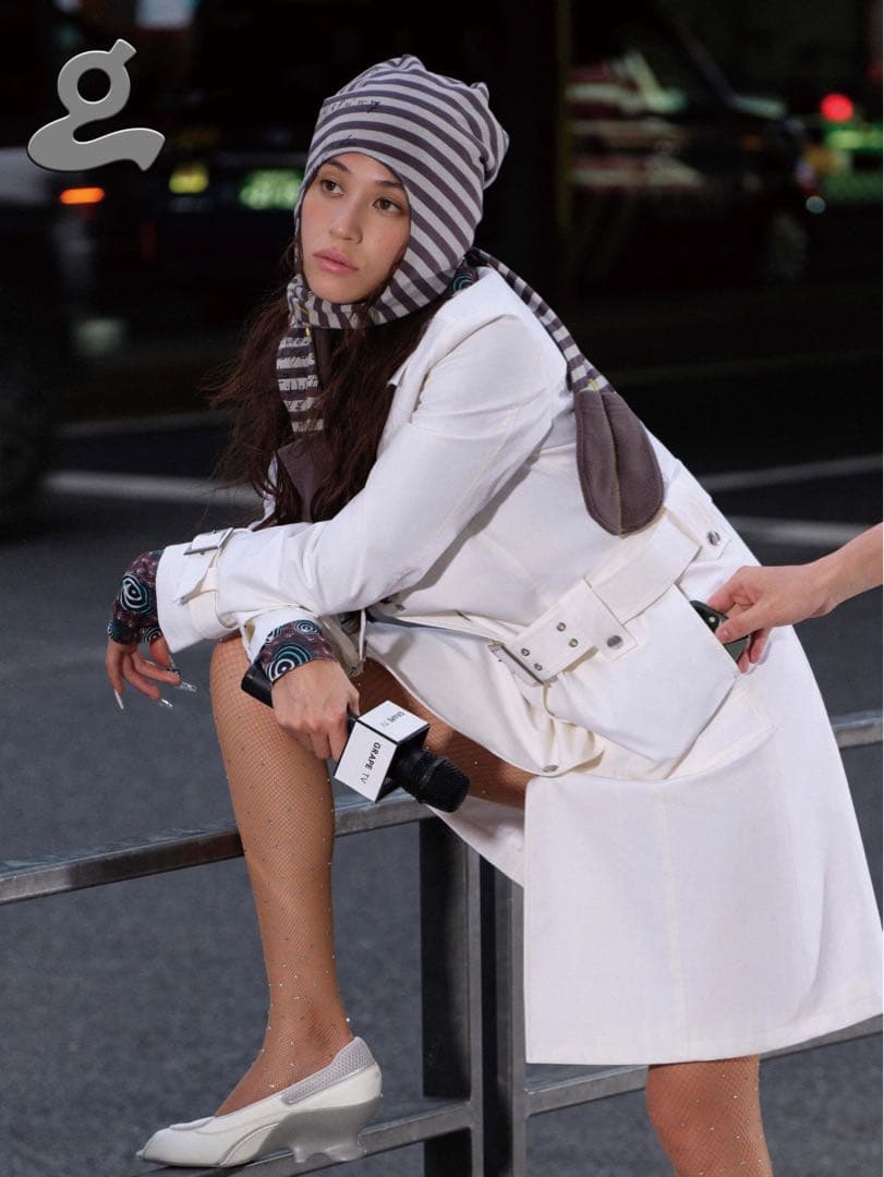 完売品】XG COCONA着用 GRAPE ロングイヤーニットキャップ - メルカリ