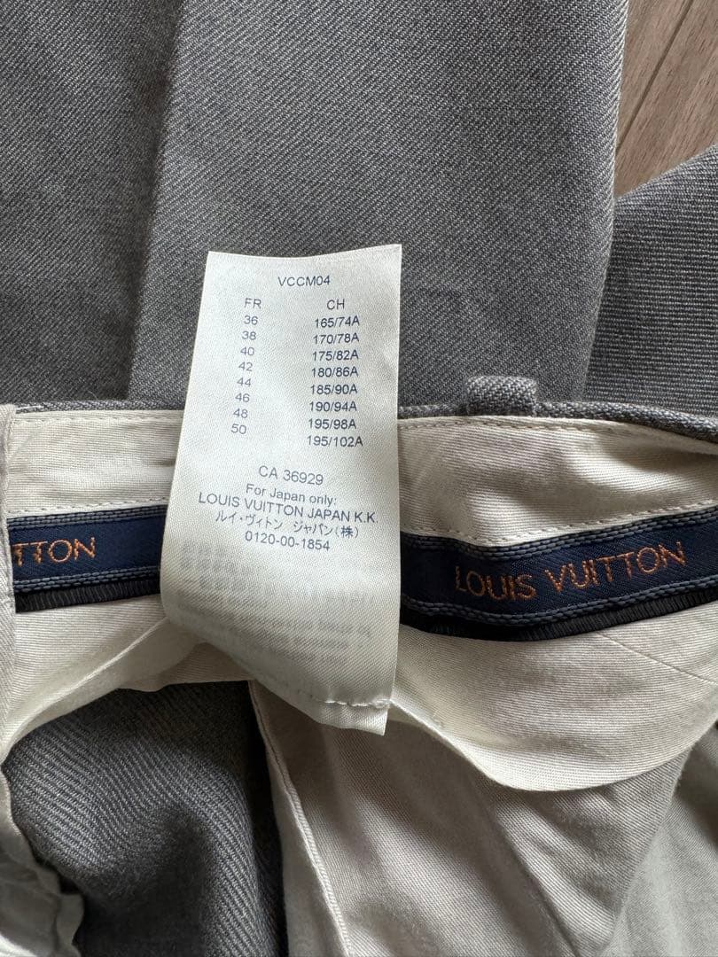 新品同様 ルイ ヴィトン 19AW タック ウール スラックス パンツ - メルカリ