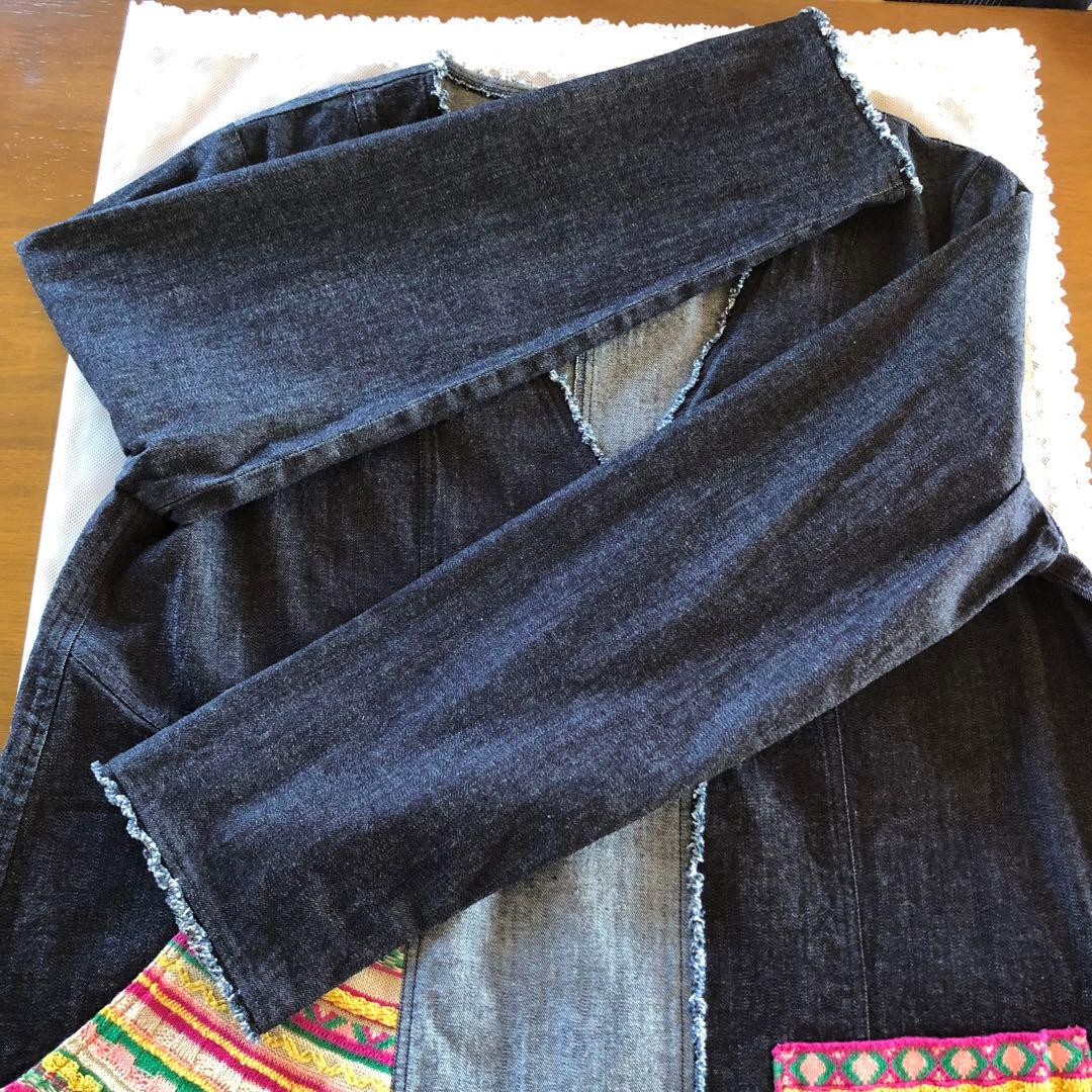 新品 エムアンドキョウコ レディース 洗える デニム ジャケット ライト