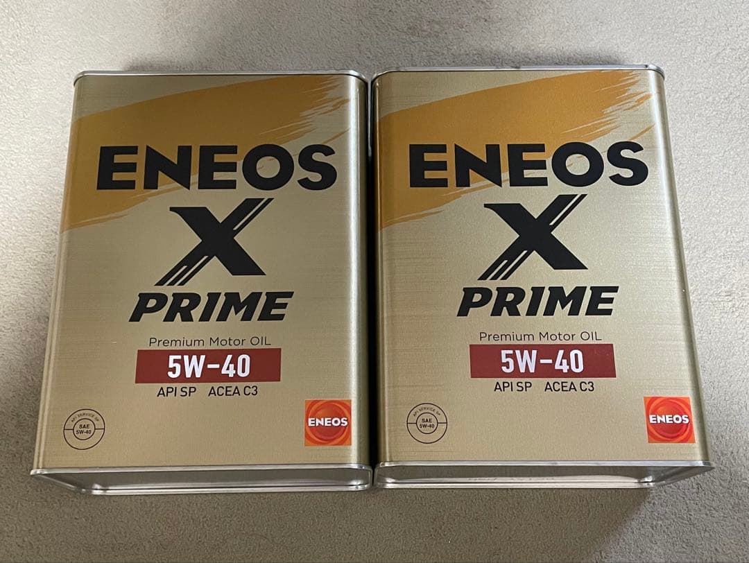 ENEOS X PRIME 5W-40 エンジンオイル　2缶　エネオス　プライム ENEOS X PRIME (エックスプライム) エンジンオイル SP C3 5W-40 (100