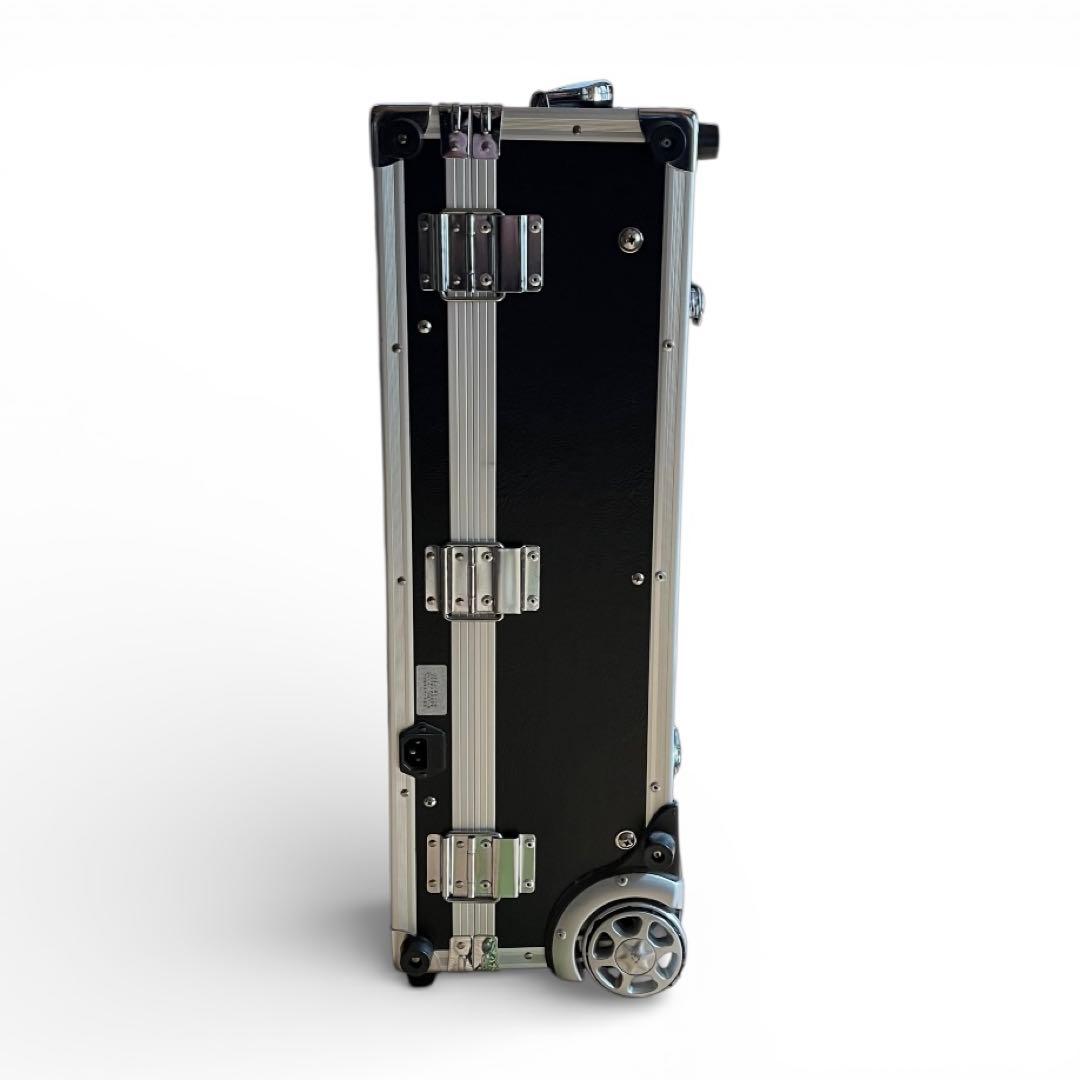 プロ用メイクステーション キャリーケース型 ライト付き 高さ調節可能