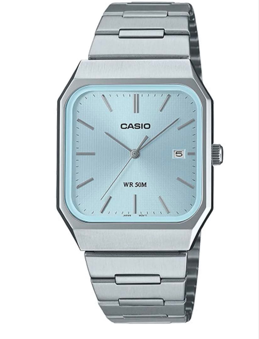 未使用　CASIO MTP-B185D 2A2VDF CASIO - ✨【新品】✨CASIO MTP-B185D-2A2VDF ブルー文字盤の通販 by