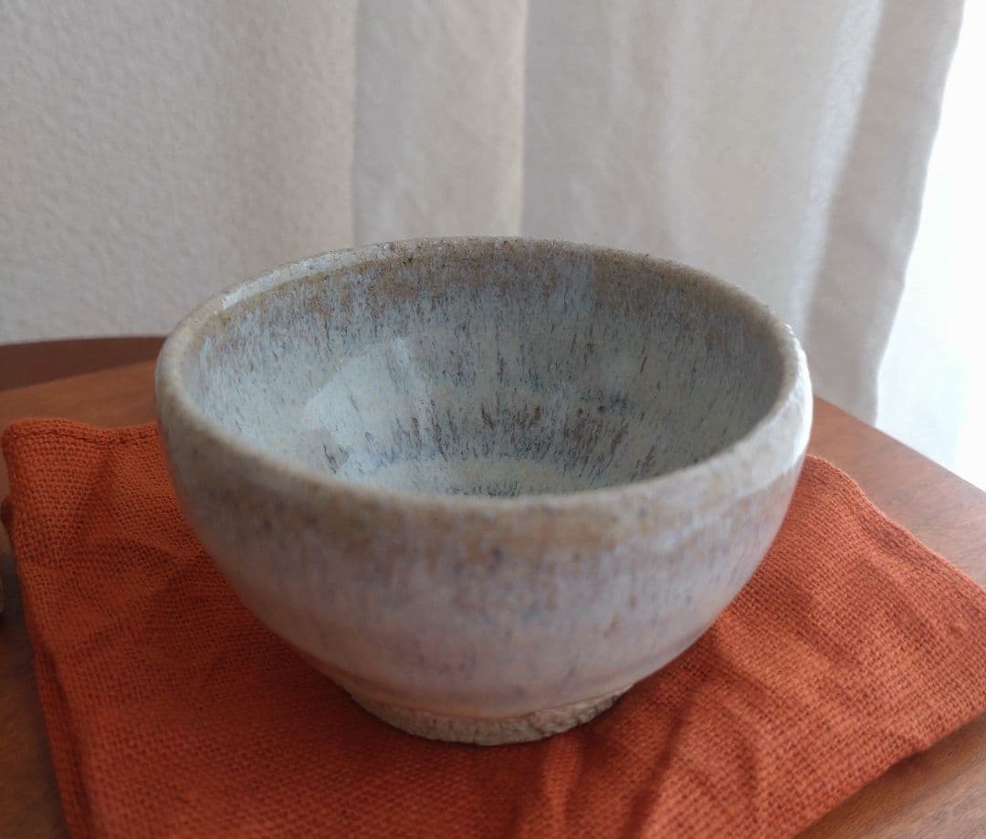 真作 名工】中里重利 斑唐津 ぐい呑 三玄窯 中里無庵 中里逢庵 西岡小