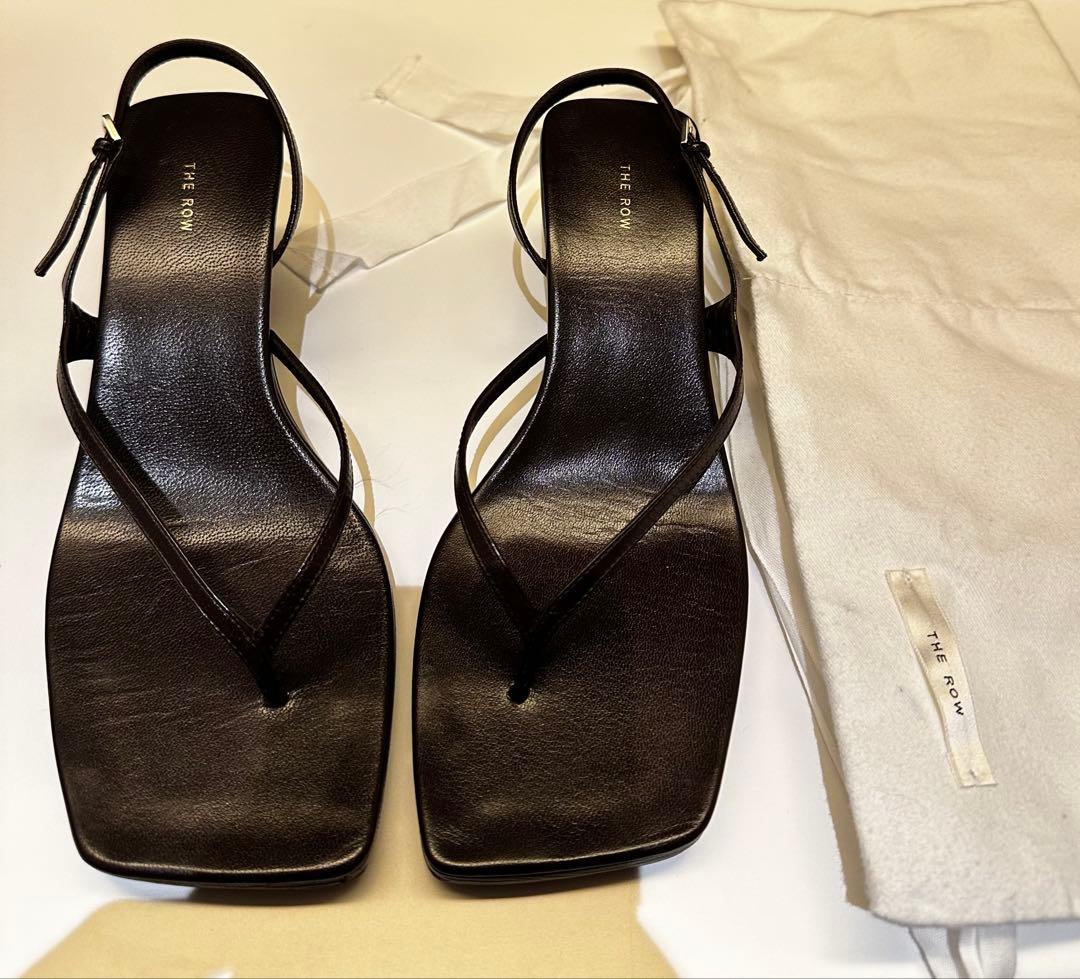 THE ROW ブラウン　トングサンダル　美品　ザロウ THE ROW（ザ ロウ） トングサンダル GINZA ギンザ F1138 L6525