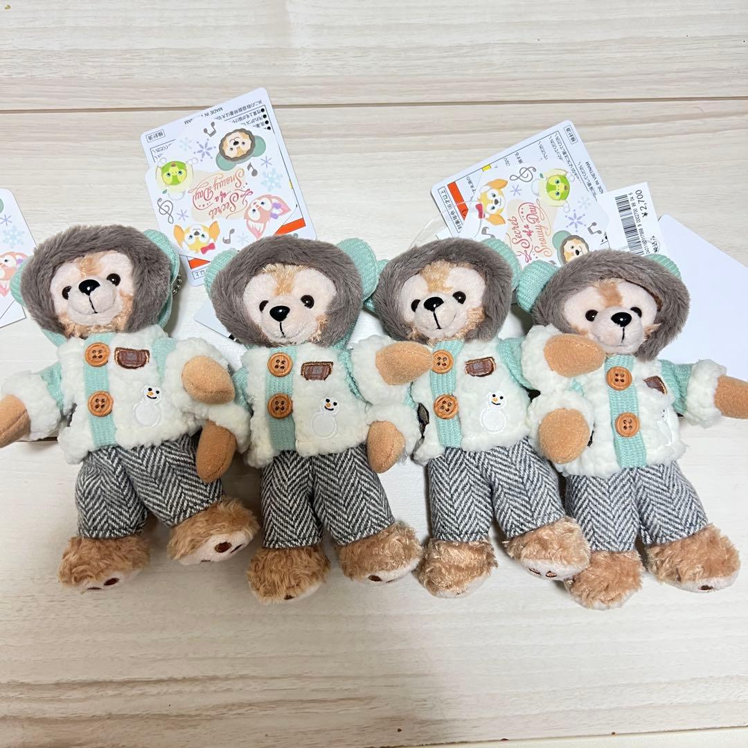 【新品未使用】シークレットオブスノーウィーデイ　ダッフィー ぬいば　4つ Disney ディズニー ダッフィー＆フレンズ シークレットオブスノー