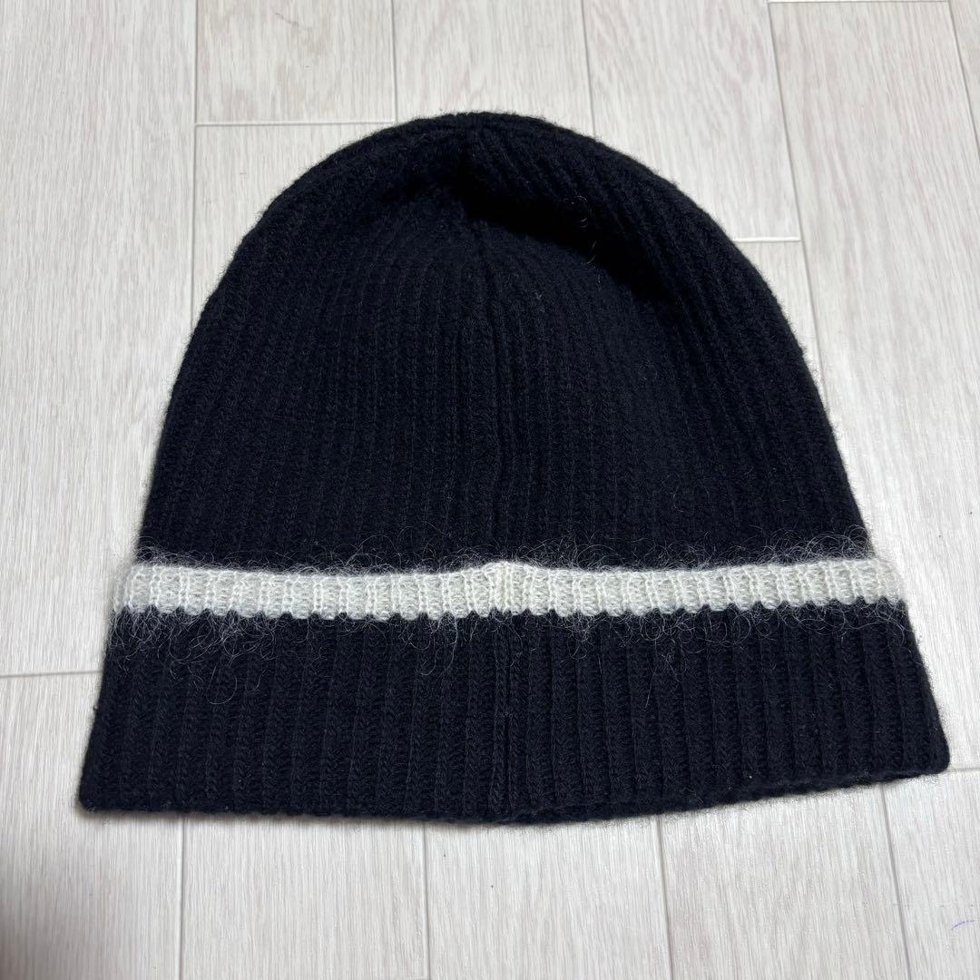 極美品 モンクレール ビーニー ニット帽 UNI 国内正規品 4K41