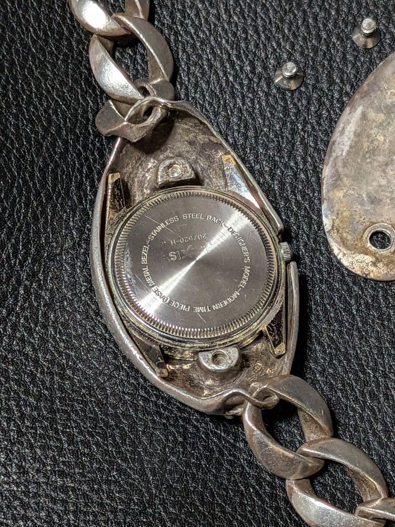 KEN様専用シルバー925 ウォッチクロス柄 ブラッケンリッチ 蓋無 可動