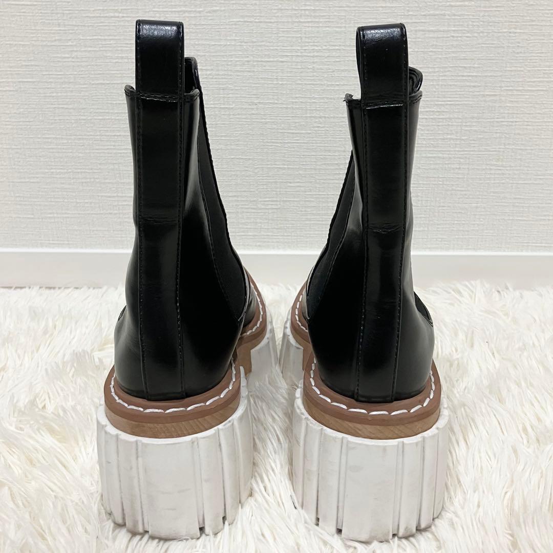 STELLA McCARTNEY エミリーブーツ サイドゴア 23cm ブラッ