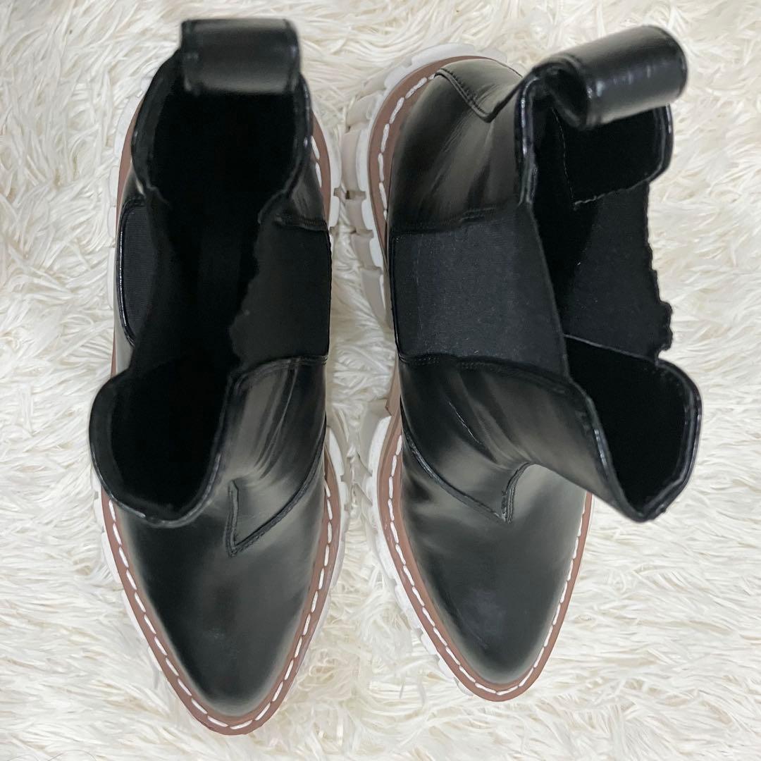 STELLA McCARTNEY エミリーブーツ サイドゴア 23cm ブラッ