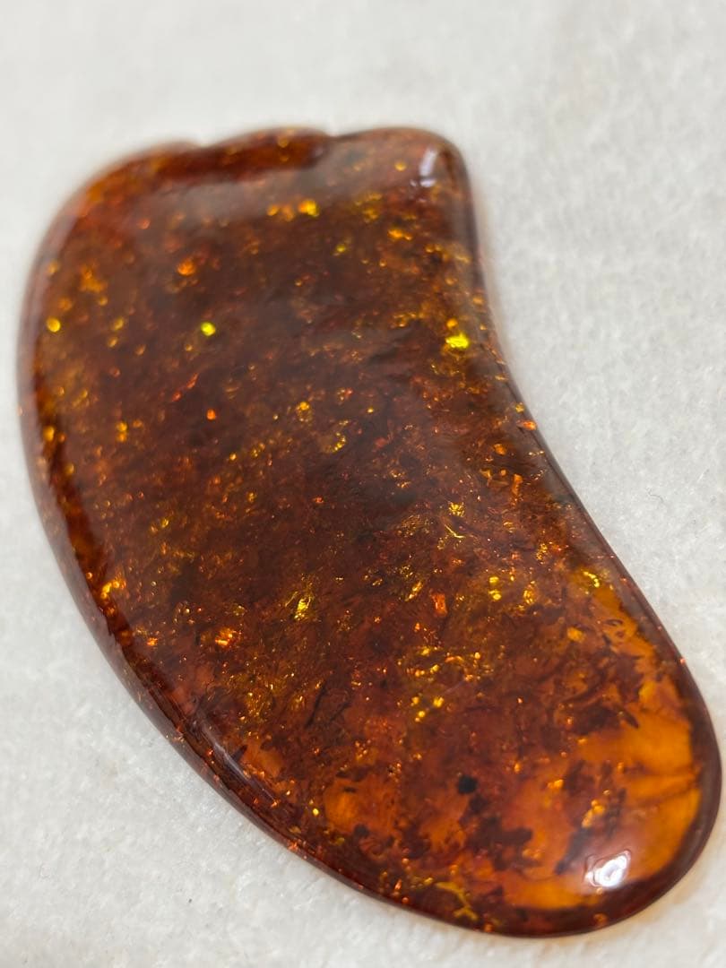 カッサプレート かっさプレート 琥珀 アンバー レア