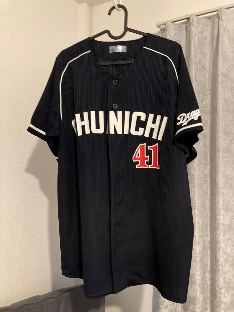 中日ドラゴンズ ユニフォーム ASAO 41 黒 - メルカリ