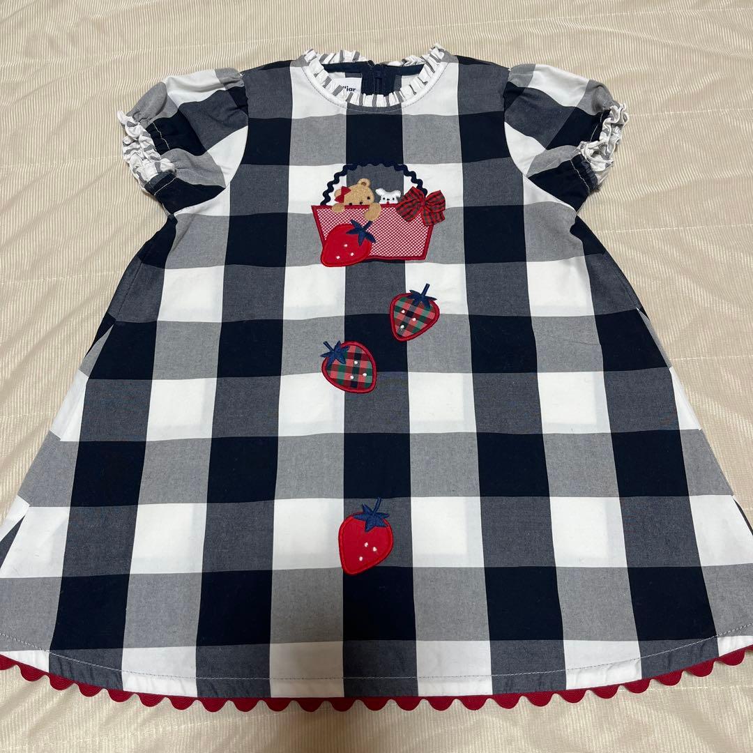 美品　familiar ファミリア　チェック柄ワンピース　80サイズ ファミリア（familiar）】ワンピース（240391） ファミリア familiar