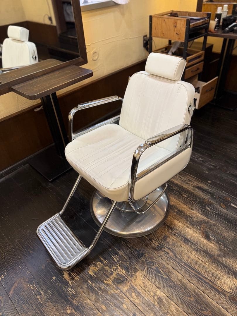 【多目的・プロ仕様】タカラベルモント リクライニングチェア 美容室 枕付 白 多機能チェア | タカラベルモント