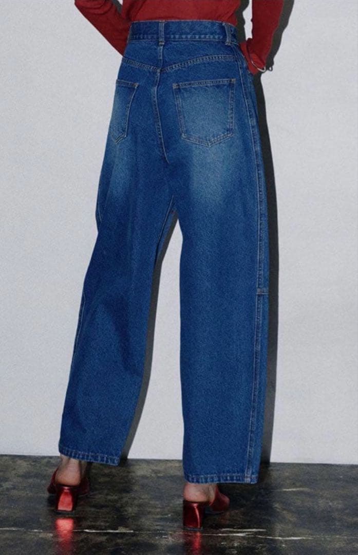 ameri vintage JEWEL BIJOU WIDE DENIM - メルカリ