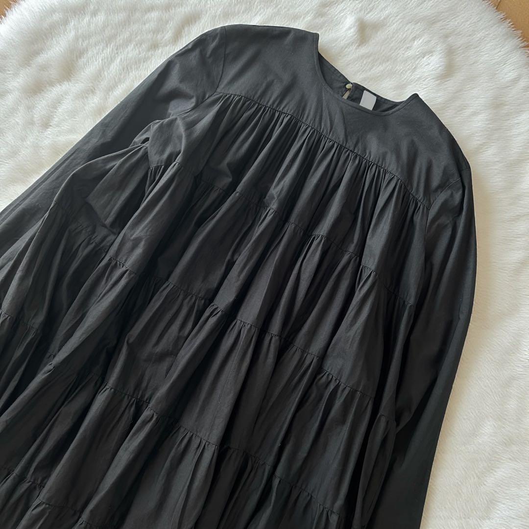 Merlette マーレット ソリマン ティアードワンピース フリル ブラック