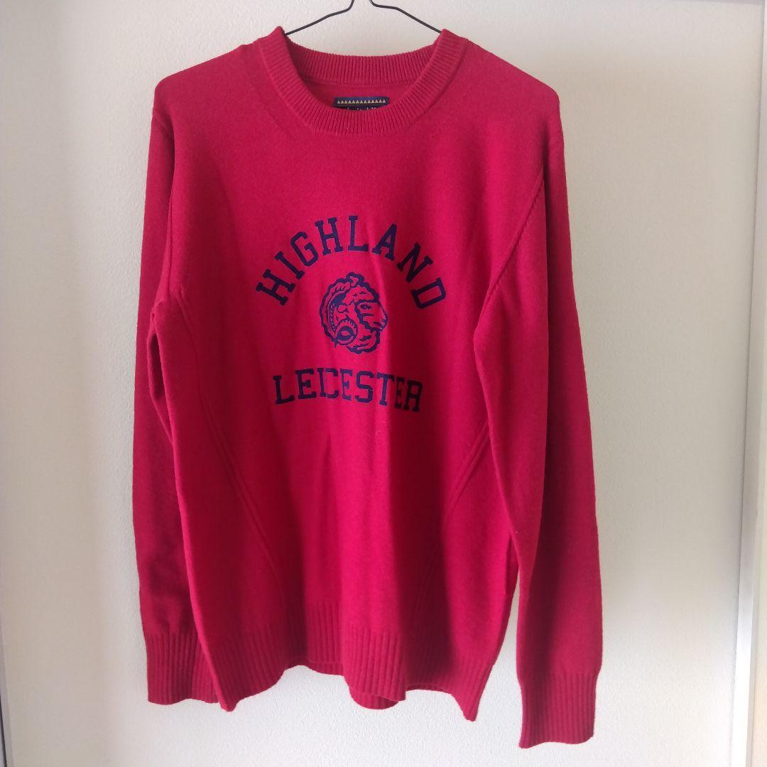 THE TOE シャギーニット赤レッド Shaggy knit