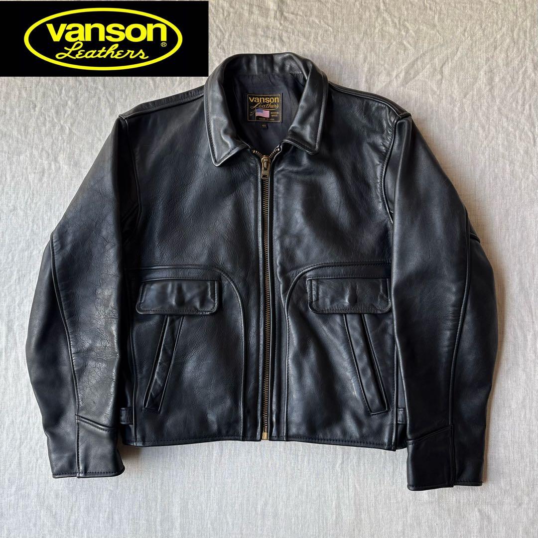 VANSON バンソン TALON 襟付き シングルライダース 希少 40 VANSON バンソン TALON 襟付き シングルライダース 希少 40 - メルカリ