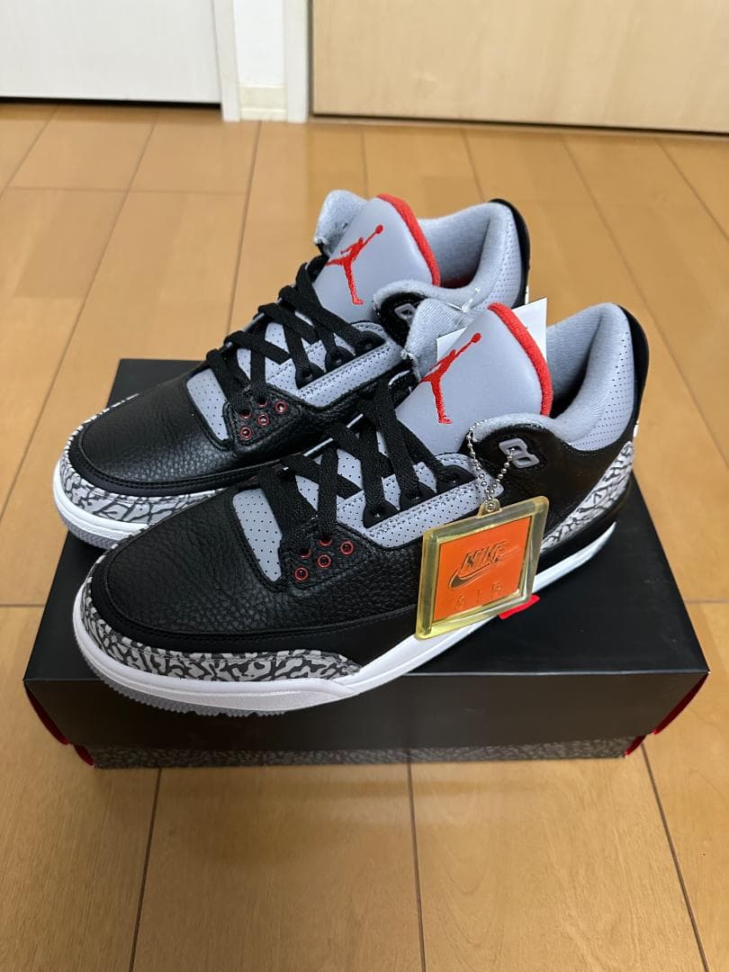 ナイキ　エアジョーダン3 レトロOGブラックセメント 2018　28.5 cm 2018年2月発売予定】 ナイキ エアジョーダン3 レトロ OG ブラック