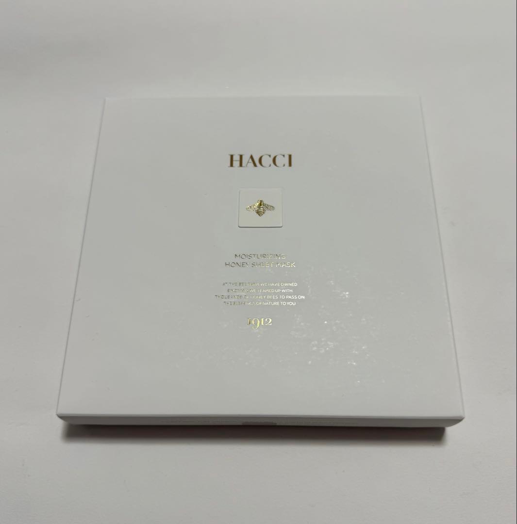 【未開封】HACCI シートマスク 6枚セット 外箱に小さなヘコみあり 肌をうるおいで満たす！ 日々のスキンケアにプラスしたいシートマスク6
