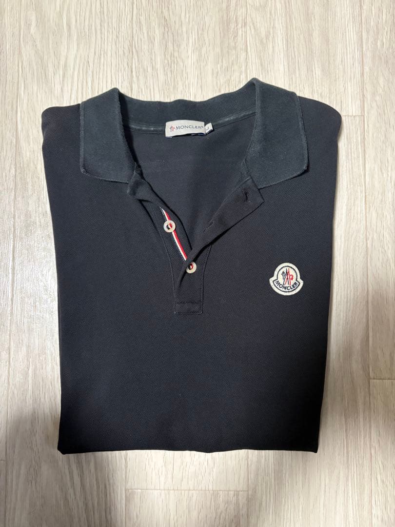 AMI Paris ハート刺繍 ニットウールポロシャツ L