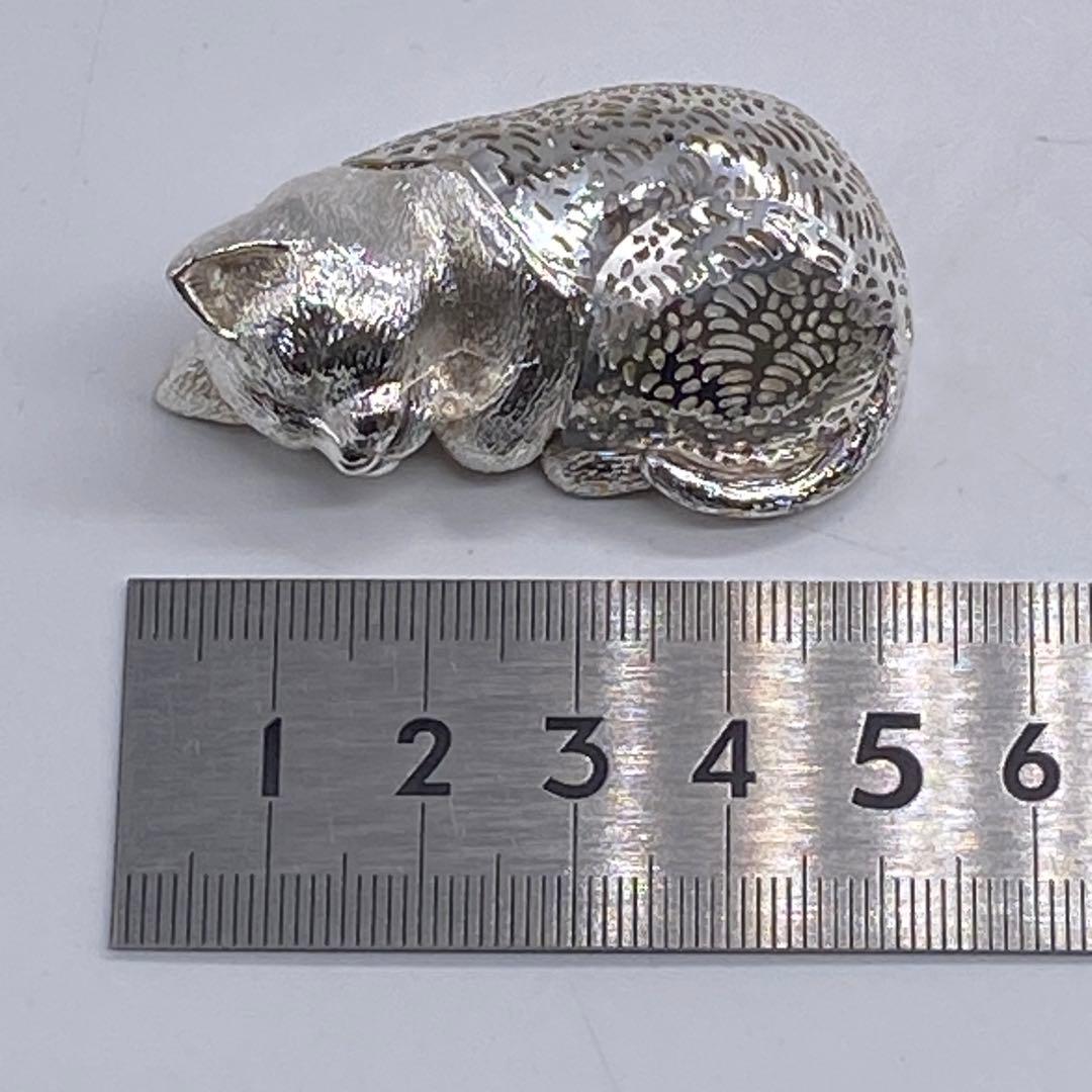 クリストフル 置物 猫 眠り猫 シルバー フィギュリン no.96 - メルカリ