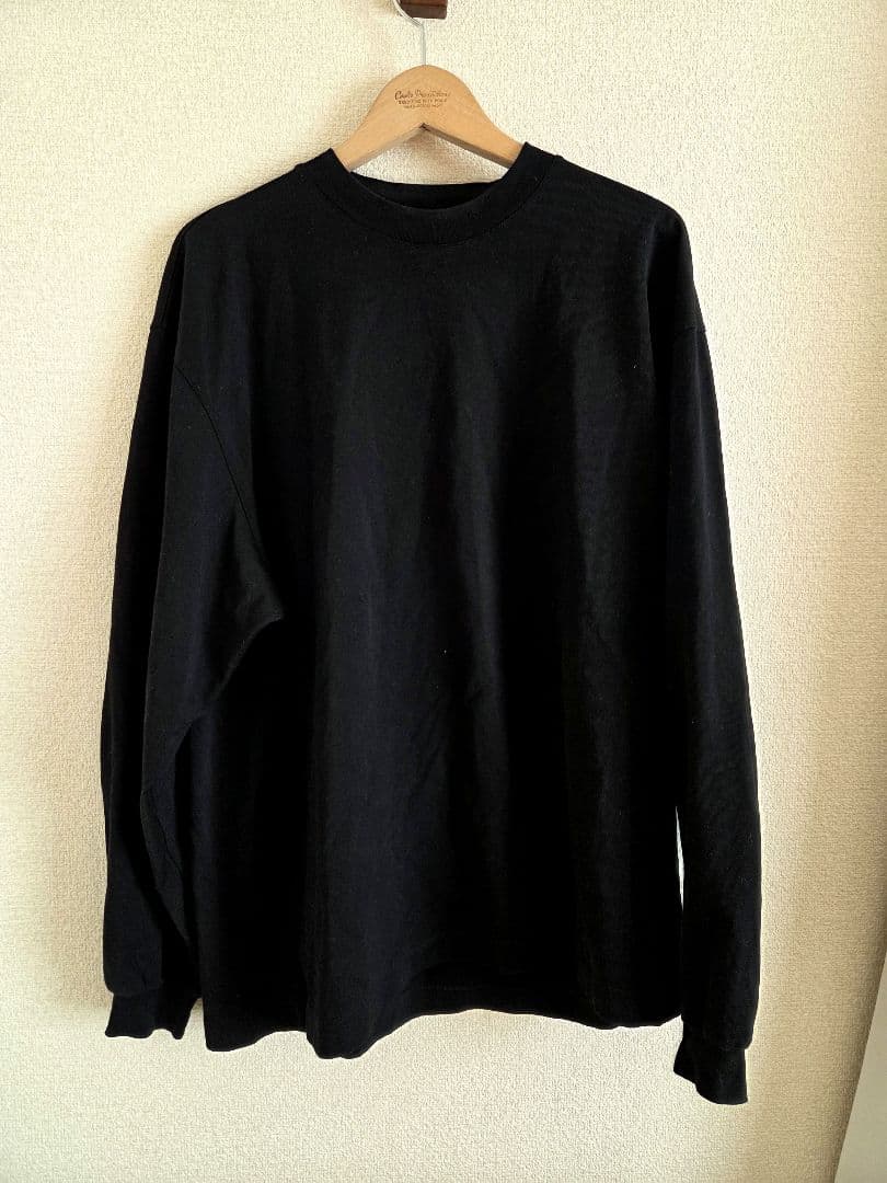トップス everyone long sleeve tee shirt everyone luxury cotton long sleeve tee shirt (BLACK) | everyone