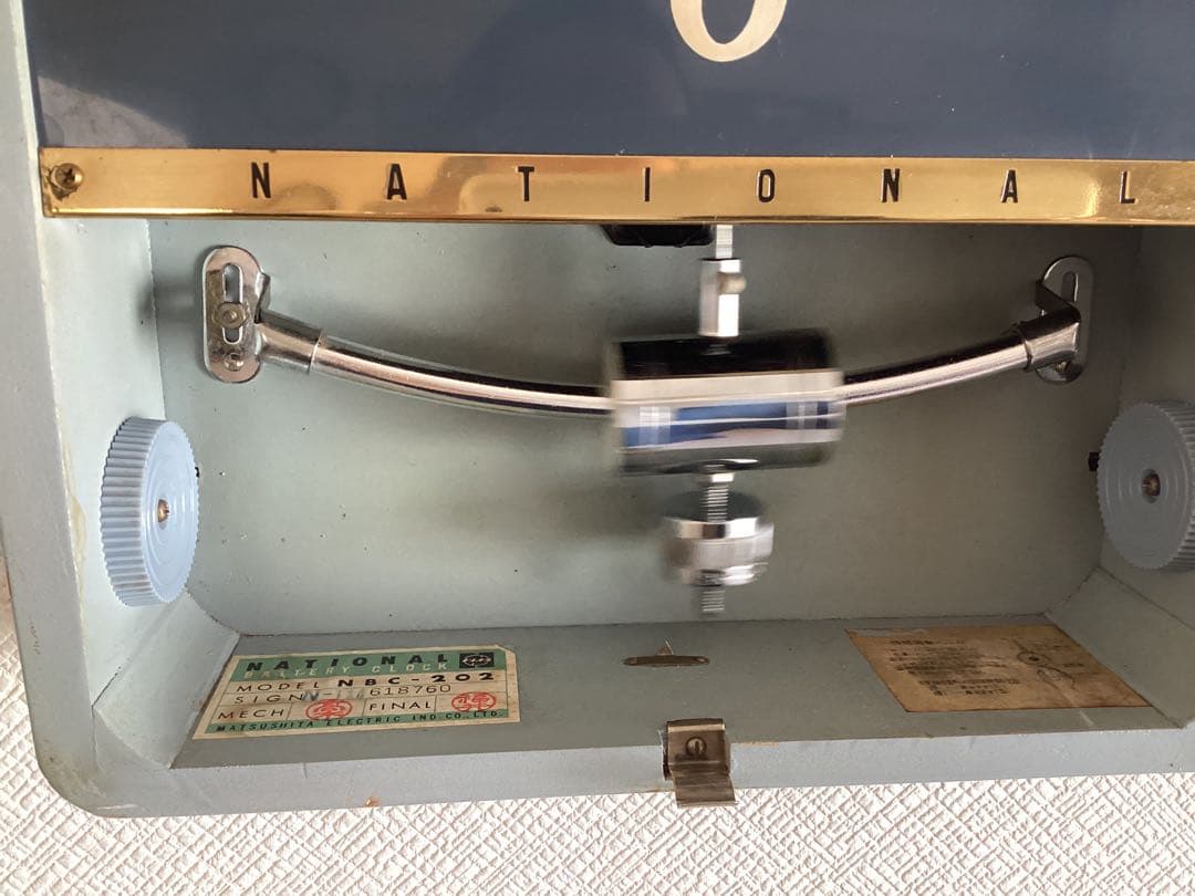 National(現Panasonic)オルゴール時報 振り子時計 昭和30年代 - メルカリ