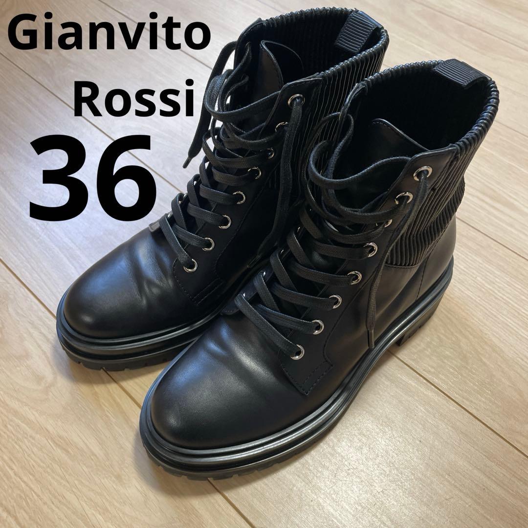 ジャンヴィトロッシ　Gianvito Rossi コンバットブーツ　36 Gianvito Rossi(ジャンヴィト ロッシ)のコンバットブーツ通販