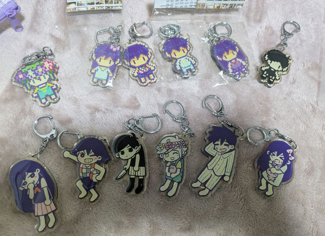 OMORIアクリルキーホルダー　リバーシブル 展示】OMORI スイーツアクリルキーホルダー Bセット - ちまショップ
