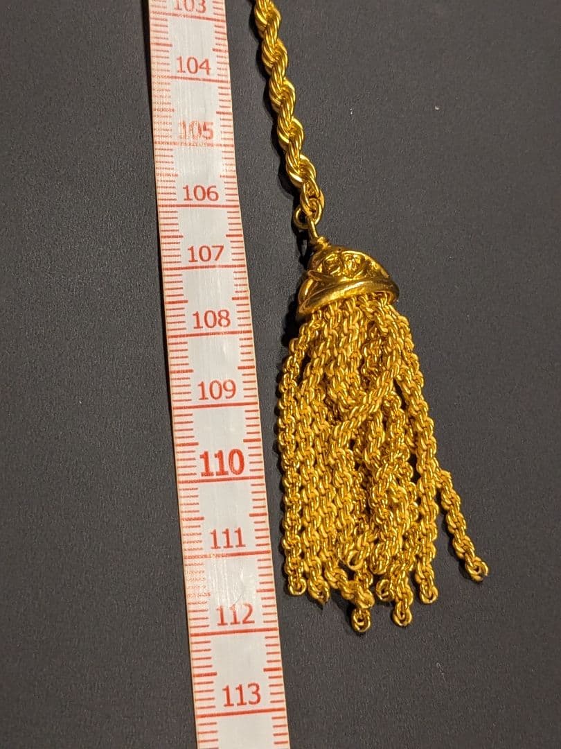 ソニアリキエル ゴールドカラー フリンジ タッセル ラリエット - メルカリ