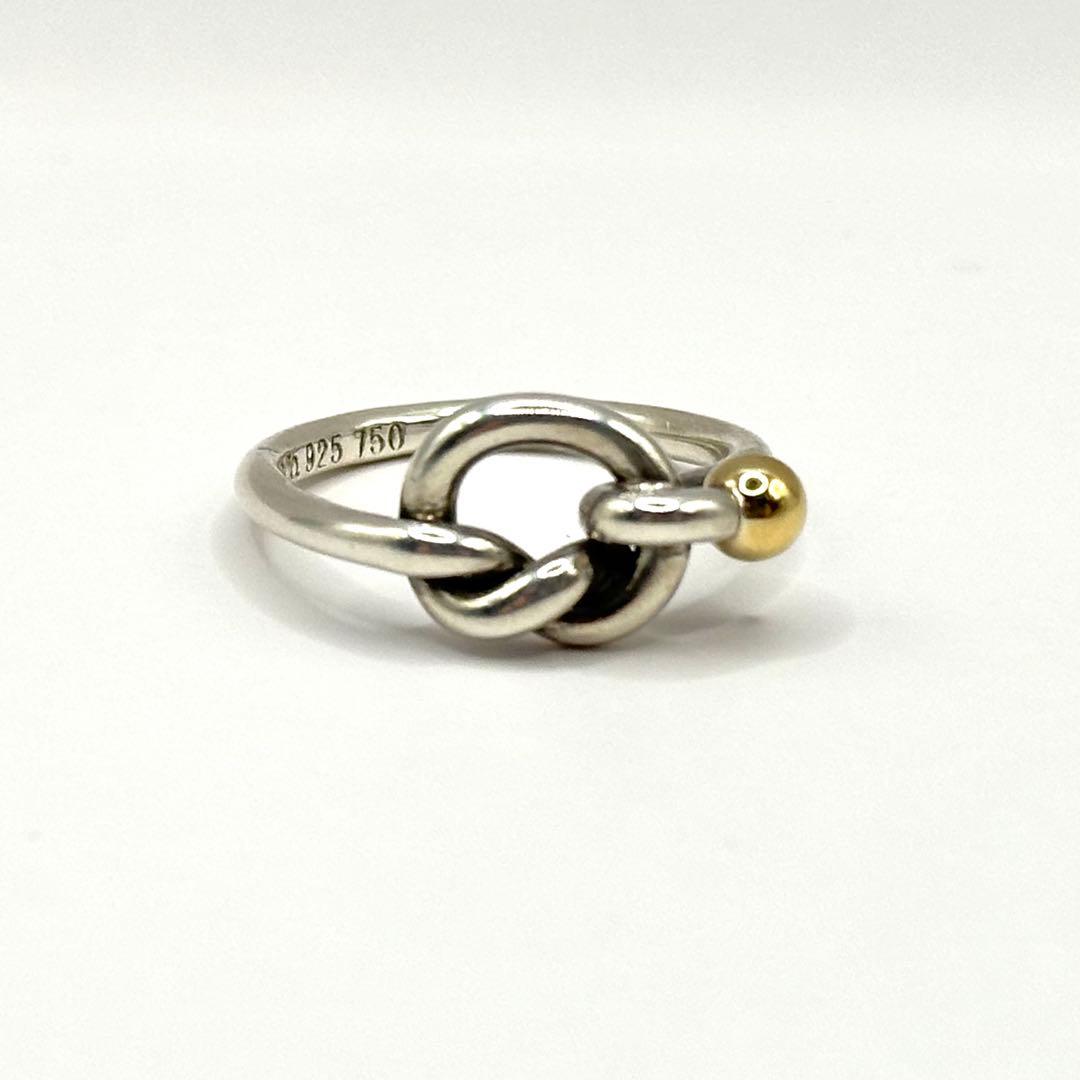 ティファニー フック&アイ ラブノットリング 750 925 コンビ - メルカリ