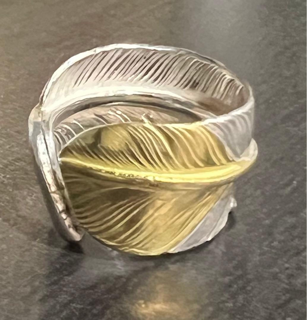 やま1021様専用 ゴローズ goro's 先金特大フェザー リング k18 - メルカリ