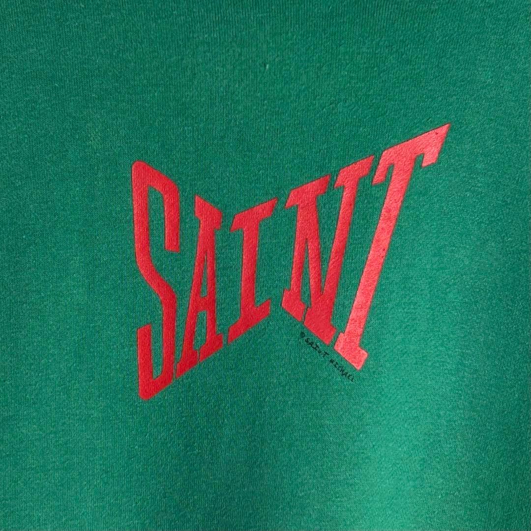 5174【希少XLサイズ】セントマイケル☆センターロゴ入りパーカー