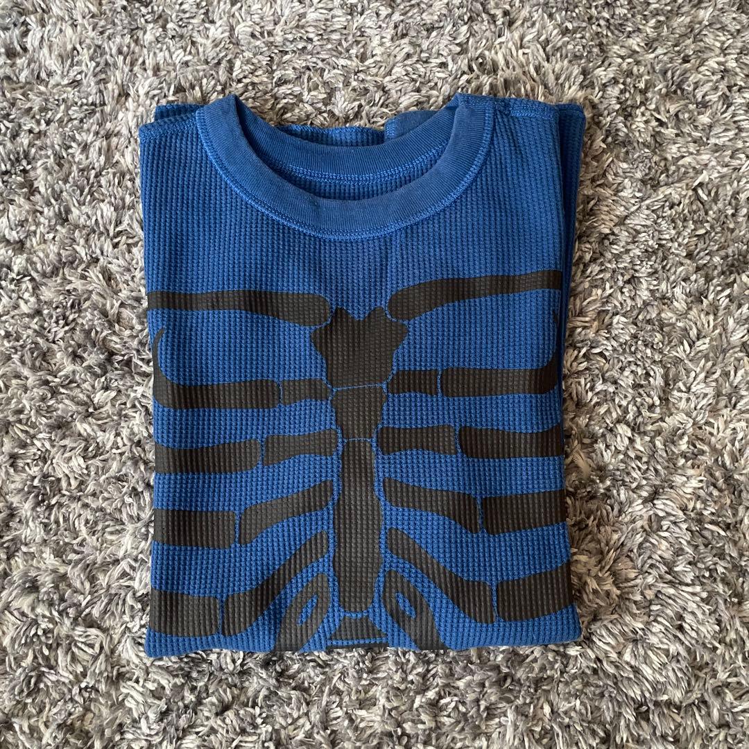 Supreme Hanes Bones Thermal ボーン 骨 サーマル 青 - メルカリ