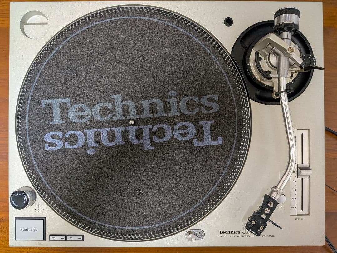 Technics SL-1200MK3D SHURE M44Gカートリッジ付き Technics SL-1200MK3 ターンテーブル SHURE M44G カートリッジ付き