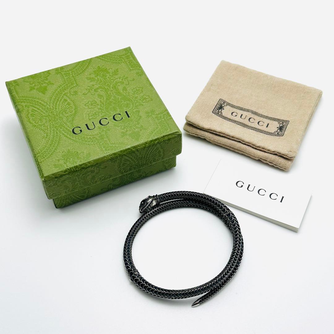 GUCCI ガーデンスネーク シルバー バングル Ag925 ブレスレット ヘビ