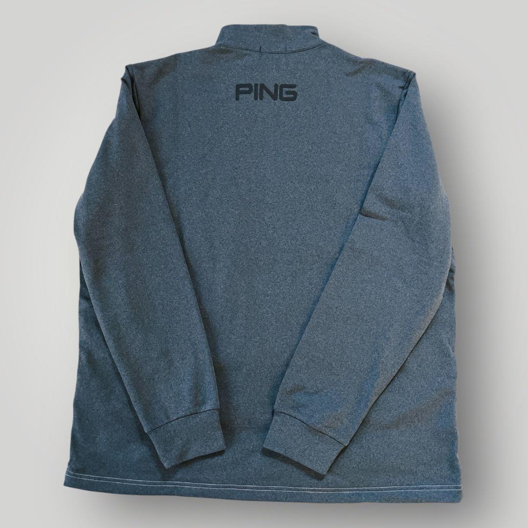 新品】PING 2024年 キルティング ハーフジップシャツ ホワイト L