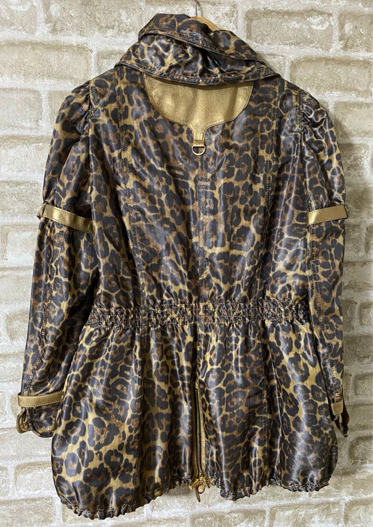 伊太利屋 レディースXL 13号 コート 豹柄 アウター - メルカリ