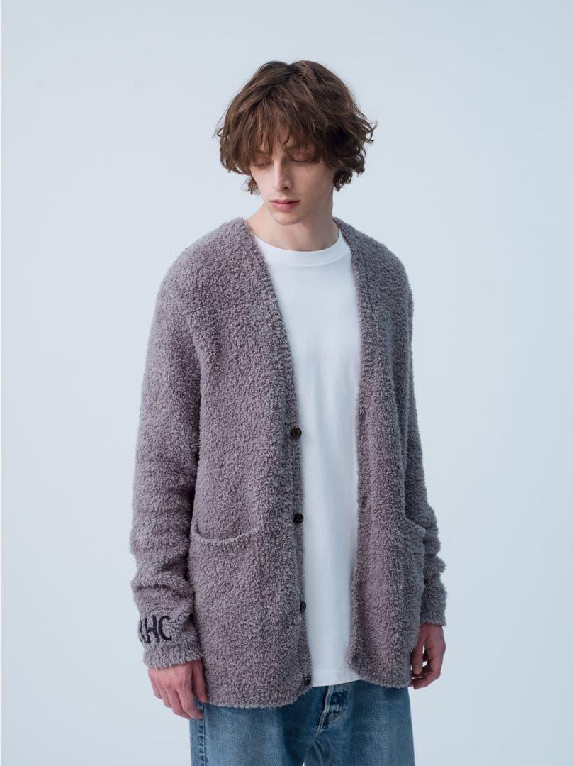 ★ご商談品 ベアフットドリームス RHC グレー M ロンハーマン ポケット ロングカーディガン（アイボリー/チャコールグレー