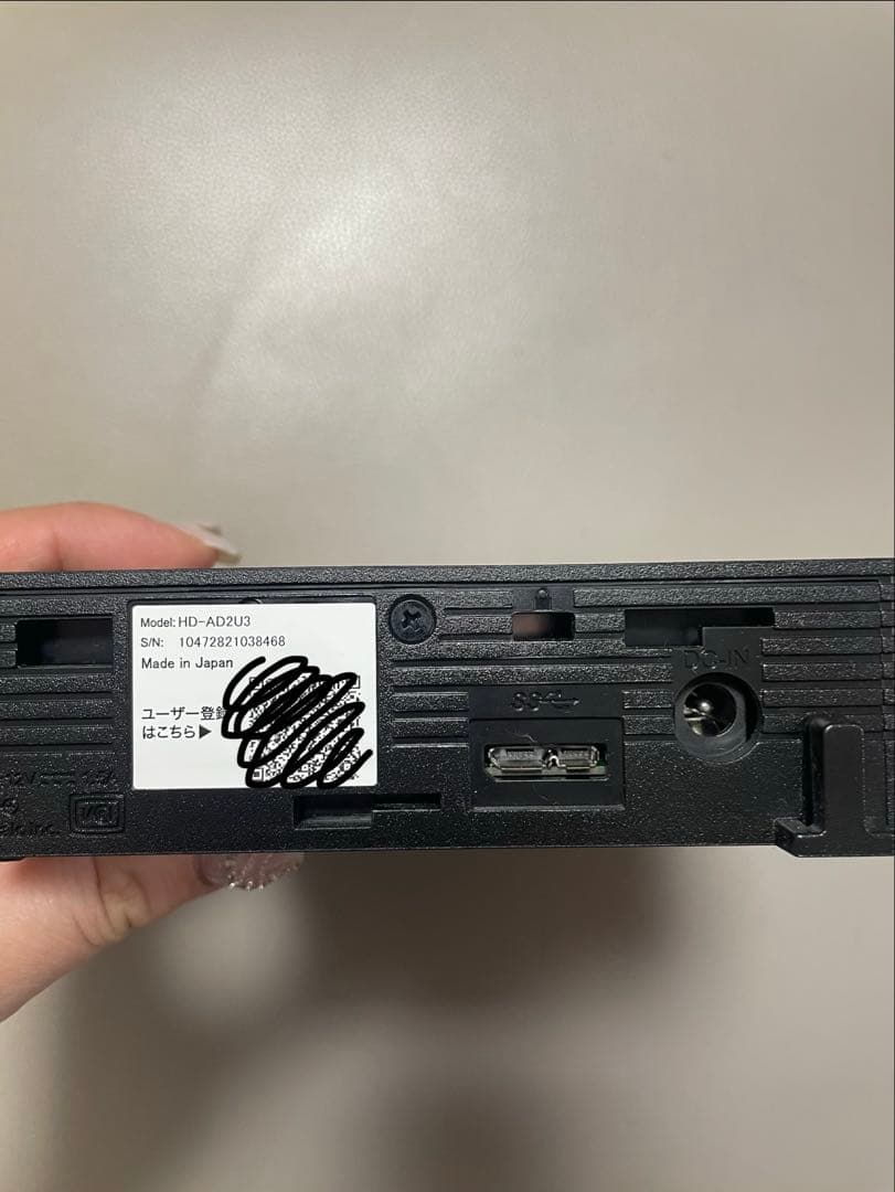 BUFFALO HD-AD2U3 2.0TB 外付けハードディスク