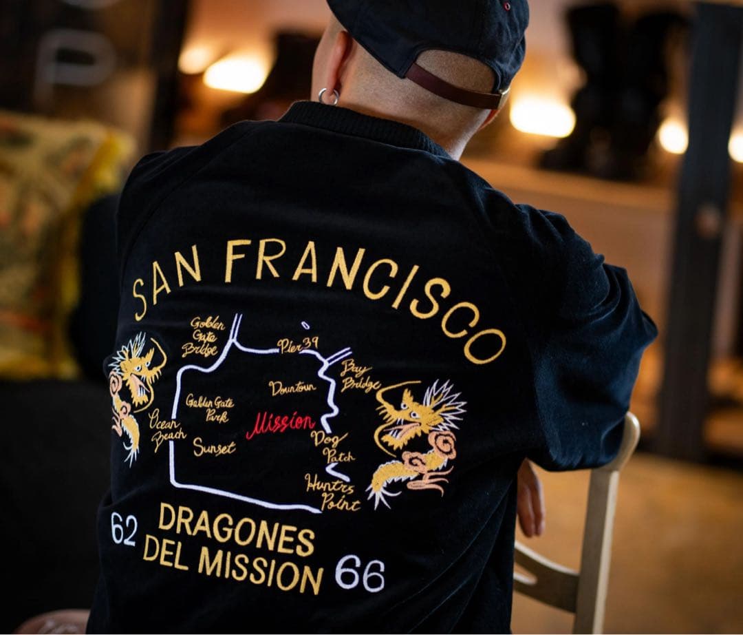 別珍】ミッションディストリクト DRAGONES DEL Lサイズ - メルカリ