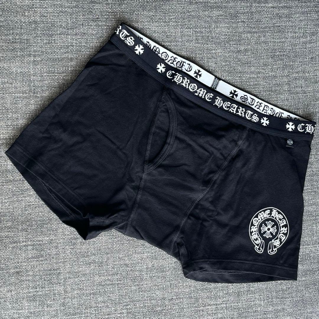新品正規品 Chrome Hearts ショート ボクサー ブリーフ 黒×白 L - メルカリ