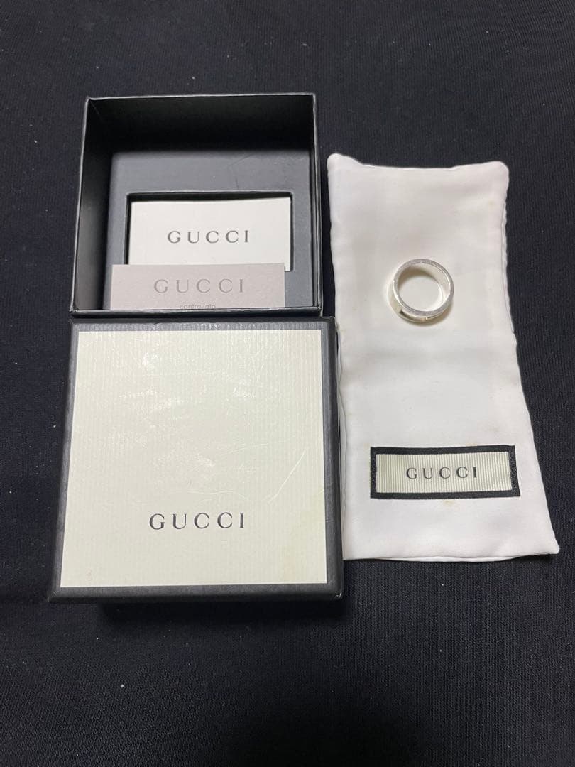 【最終価格】GUCCI グッチ ブランデッドG リング 21号シルバー925 GUCCI（グッチ） 指輪 メンズ レディース リング ブランデッド Gリング