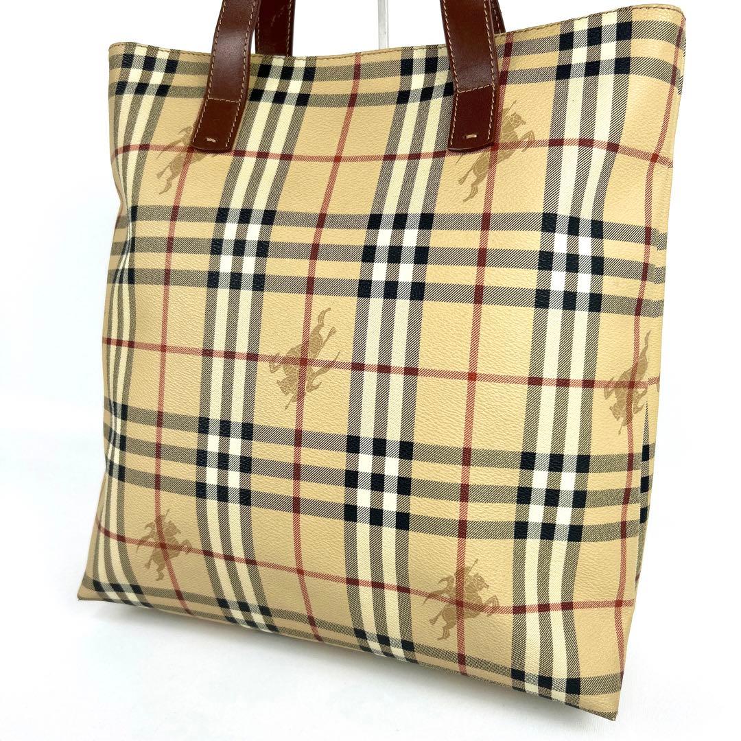 専用 バーバリーロンドン トートバッグ ノバチェック シャドーホース