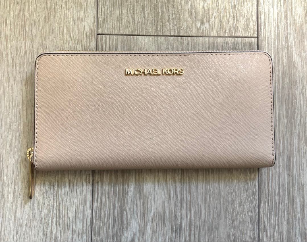 お値下げ可能！【新品未使用】マイケルコース 長財布 ベージュ ケアカード付 楽天市場】マイケルコース MICHAEL KORS MKロゴ 二つ折り長財布 ペール